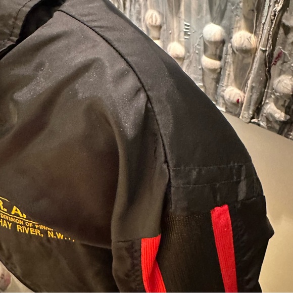 Vintage R. Angus Black Bomber Jacket men’s XL - Picture 15 of 16